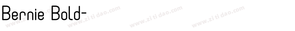 Bernie Bold字体转换
